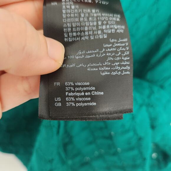 SANDRO Light Pullover Sweater 2/S Green Designer - Picture 4 of 11